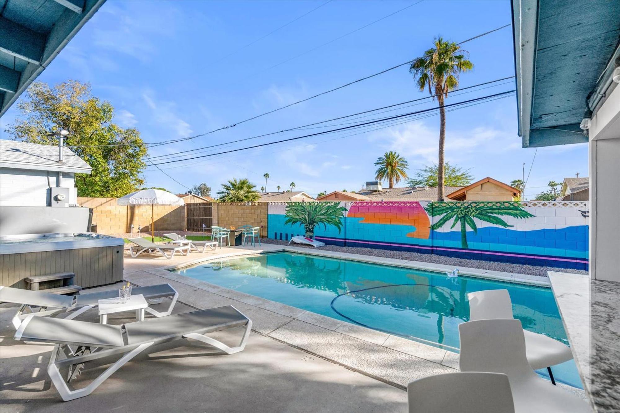 Girls Getaway Haven Outdoor Bar W Pool & Hot Tub Villa Scottsdale Dış mekan fotoğraf