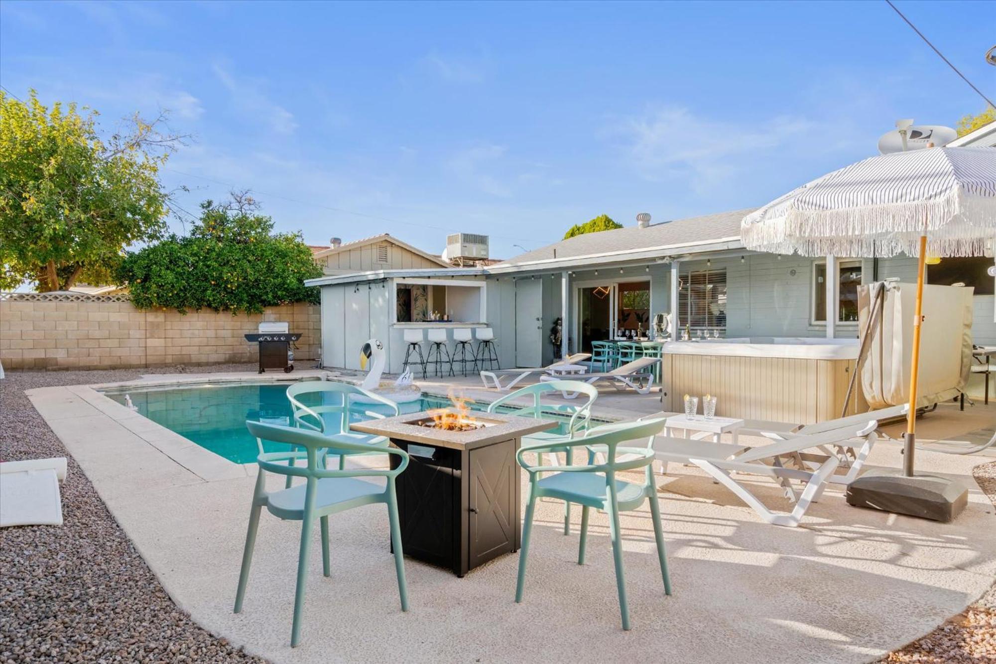 Girls Getaway Haven Outdoor Bar W Pool & Hot Tub Villa Scottsdale Dış mekan fotoğraf