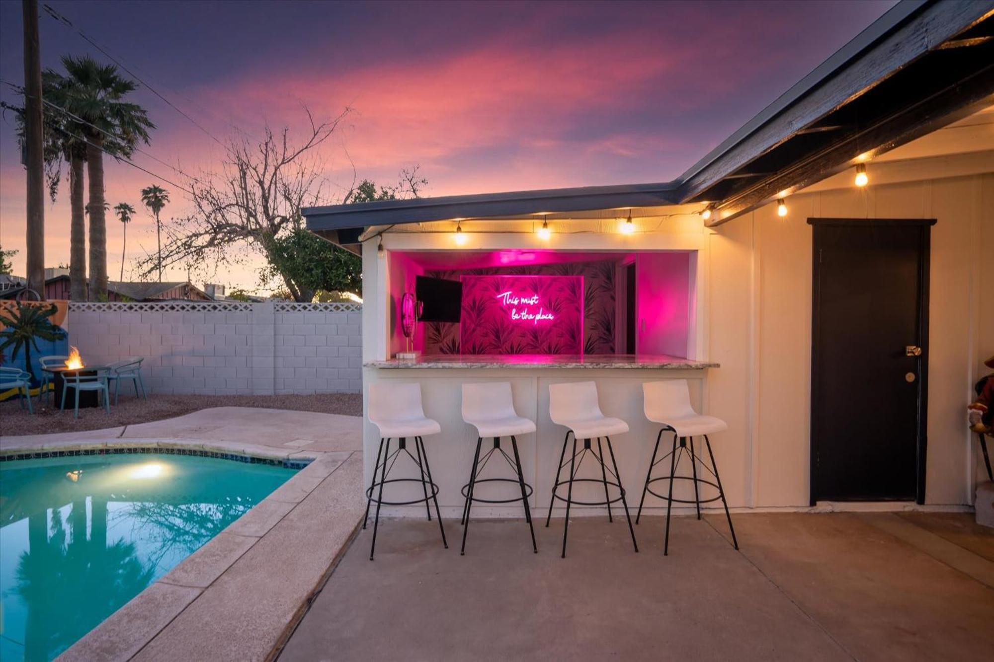 Girls Getaway Haven Outdoor Bar W Pool & Hot Tub Villa Scottsdale Dış mekan fotoğraf