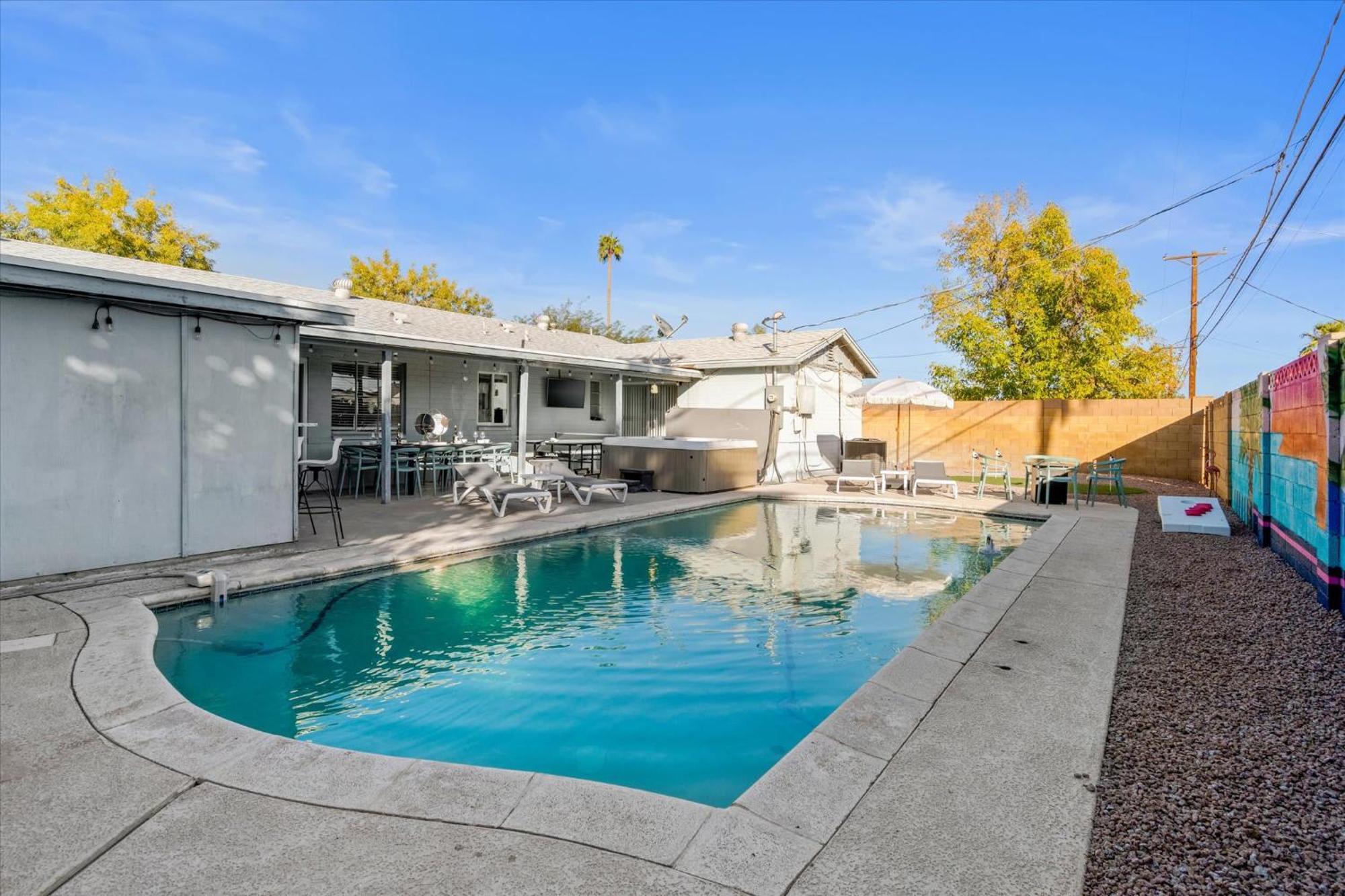 Girls Getaway Haven Outdoor Bar W Pool & Hot Tub Villa Scottsdale Dış mekan fotoğraf